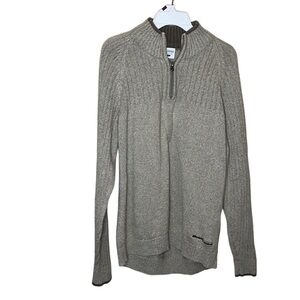 Columbia 1/2 zip long sleeve tan sweater